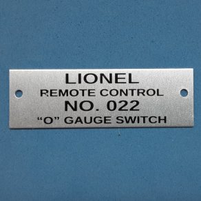  Lionel 022-34 Switch Track Name Plate | Lionel Trains Replacement and Repair Parts