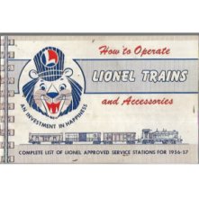  1956 Lionel Instruction Book | Lionel Trains Repair and Replacement Parts