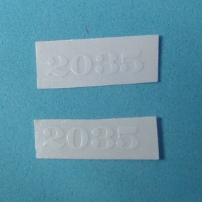 Lionel Train Part 2035-ADW Steam Engine White Numbers Decal Set.  Lionel Train Parts, Lionel Train Repair Parts and Lionel Train Replacement Parts.