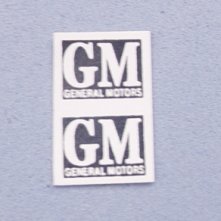  Lionel 2333-104 Adhesive Backed GM Logo Pair of Two | Lionel Trains Replacement and Repair Parts