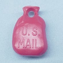 Lionel Train Part 2729-20 Red Magnetic Mail Bag. | Lionel Trains Replacement and Repair Parts