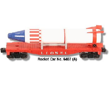 Lionel Train No.6407 Flat Car with Missle
