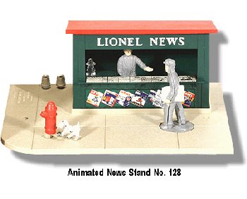 Lionel Train 128 Animated News Stand