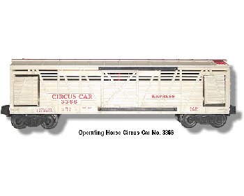 Lionel Train No. 3366 Operating Circus Car