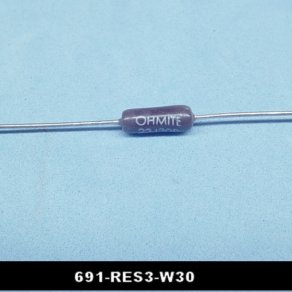  Lionel RES3-W30 Ceramic 30 Ohm 3 Watt Smoke Resistor | Lionel Train Part for Replacent or Repair.