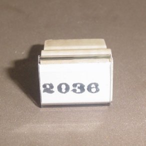 Lionel 2036 Steam Engine Number Stamp  (A-) 2036 Stamp