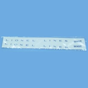  Lionel Train Part 2037-500 Engine Tender Adhesive Decal Set. For 2037 Steam Engine and 1130T Tender. Lionel Train Parts and Lionel Accessory Parts.