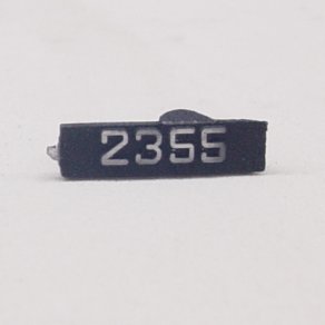  Lionel Train Part 2355-6 Left Hand Painted Number Board. Lionel Train Parts and Lionel Replacement Repair Parts.