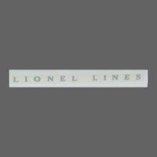  Lionel Train Part 2466T Silver Printing Lionel Lines Water Slide Decal. Lionel Train Parts and Lionel Train Accessory Parts.