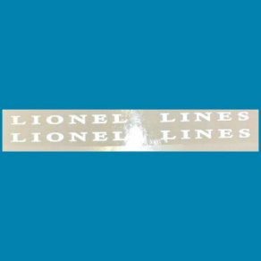 Lionel Train Part 2466T-WLL White Lionel Line Water Slide Decal. Lionel Train New Old Stock, Reproductions, Rebuilt and Used Lionel Train Parts in stock for fast shipping.