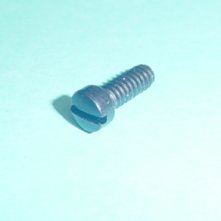  Lionel Train Part  6-32 X 3/8  Black 736 Boiler Front Slotted fillister Head Screw. Lionel Train Parts and Lionel accessory parts.